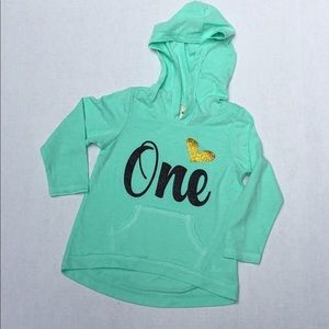 Girls first birthday hoodie